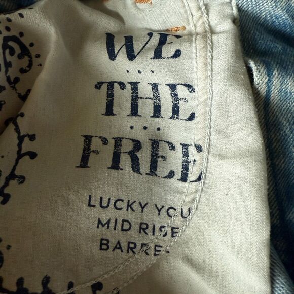 We The Free Good Lucky You Mid-Rise Barrel Jeans Women's Baggy Loose Fit Size 31 - Picture 5 of 10